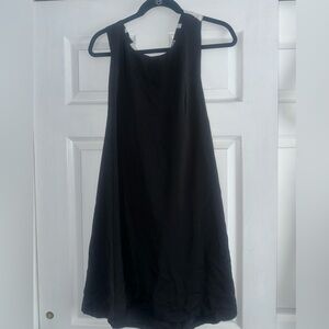 Black Multi Stripe Tie-Back Mini Dress XL